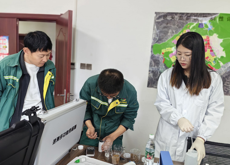 萊恩德土壤養(yǎng)分檢測儀入駐延安新區(qū)市政公用有限公司，檢測實力再升級
